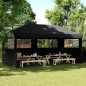 vidaXL Partyzelt Faltbar Pop-Up mit 3 Seitenteilen Schwarz vidaXL Partyzelt Faltbar Pop-Up mit 3 Seitenteilen Schwarz