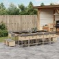 vidaXL 15-tlg. Garten-Essgruppe mit Kissen Beigemischung Poly Rattan vidaXL 15-tlg. Garten-Essgruppe mit Kissen Beigemischung Poly Rattan
