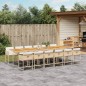 vidaXL 13-tlg. Garten-Essgruppe mit Kissen Beige Poly Rattan vidaXL 13-tlg. Garten-Essgruppe mit Kissen Beige Poly Rattan