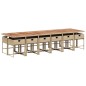 vidaXL 13-tlg. Garten-Essgruppe mit Kissen Beige Poly Rattan vidaXL 13-tlg. Garten-Essgruppe mit Kissen Beige Poly Rattan