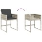 vidaXL 11-tlg. Garten-Essgruppe mit Kissen Hellgrau Poly Rattan vidaXL 11-tlg. Garten-Essgruppe mit Kissen Hellgrau Poly Rattan