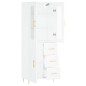 vidaXL Highboard Weiß 69,5x34x180 cm Holzwerkstoff vidaXL Highboard Weiß 69,5x34x180 cm Holzwerkstoff