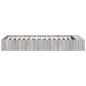 vidaXL Bettgestell Grau Sonoma 90x200 cm Holzwerkstoff vidaXL Bettgestell Grau Sonoma 90x200 cm Holzwerkstoff