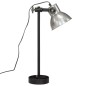 vidaXL Schreibtischlampe 25 W Vintage-Silber 15x15x55 cm E27 vidaXL Schreibtischlampe 25 W Vintage-Silber 15x15x55 cm E27