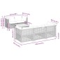 vidaXL 6-tlg. Garten-Sofagarnitur mit Kissen Grau Poly Rattan vidaXL 6-tlg. Garten-Sofagarnitur mit Kissen Grau Poly Rattan
