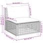 vidaXL 6-tlg. Garten-Sofagarnitur mit Kissen Grau Poly Rattan vidaXL 6-tlg. Garten-Sofagarnitur mit Kissen Grau Poly Rattan