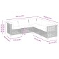 vidaXL 5-tlg. Garten-Sofagarnitur mit Kissen Grau Poly Rattan vidaXL 5-tlg. Garten-Sofagarnitur mit Kissen Grau Poly Rattan