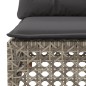 vidaXL 6-tlg. Garten-Sofagarnitur mit Kissen Grau Poly Rattan vidaXL 6-tlg. Garten-Sofagarnitur mit Kissen Grau Poly Rattan