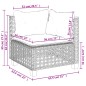 vidaXL 6-tlg. Garten-Sofagarnitur mit Kissen Grau Poly Rattan vidaXL 6-tlg. Garten-Sofagarnitur mit Kissen Grau Poly Rattan