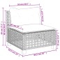 vidaXL 6-tlg. Garten-Sofagarnitur mit Kissen Grau Poly Rattan vidaXL 6-tlg. Garten-Sofagarnitur mit Kissen Grau Poly Rattan