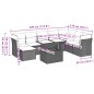 vidaXL 9-tlg. Garten-Sofagarnitur mit Kissen Grau Poly Rattan vidaXL 9-tlg. Garten-Sofagarnitur mit Kissen Grau Poly Rattan