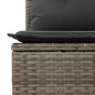vidaXL 6-tlg. Garten-Sofagarnitur mit Kissen Grau Poly Rattan vidaXL 6-tlg. Garten-Sofagarnitur mit Kissen Grau Poly Rattan