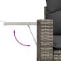 vidaXL 8-tlg. Garten-Sofagarnitur mit Kissen Grau Poly Rattan vidaXL 8-tlg. Garten-Sofagarnitur mit Kissen Grau Poly Rattan