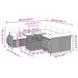 vidaXL 9-tlg. Garten-Sofagarnitur mit Kissen Grau Poly Rattan vidaXL 9-tlg. Garten-Sofagarnitur mit Kissen Grau Poly Rattan