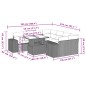vidaXL 9-tlg. Garten-Sofagarnitur mit Kissen Grau Poly Rattan vidaXL 9-tlg. Garten-Sofagarnitur mit Kissen Grau Poly Rattan
