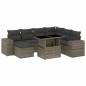 vidaXL 8-tlg. Garten-Sofagarnitur mit Kissen Grau Poly Rattan vidaXL 8-tlg. Garten-Sofagarnitur mit Kissen Grau Poly Rattan