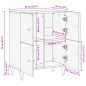 vidaXL Beistellschrank 60x33x75 cm Massivholz Mango vidaXL Beistellschrank 60x33x75 cm Massivholz Mango