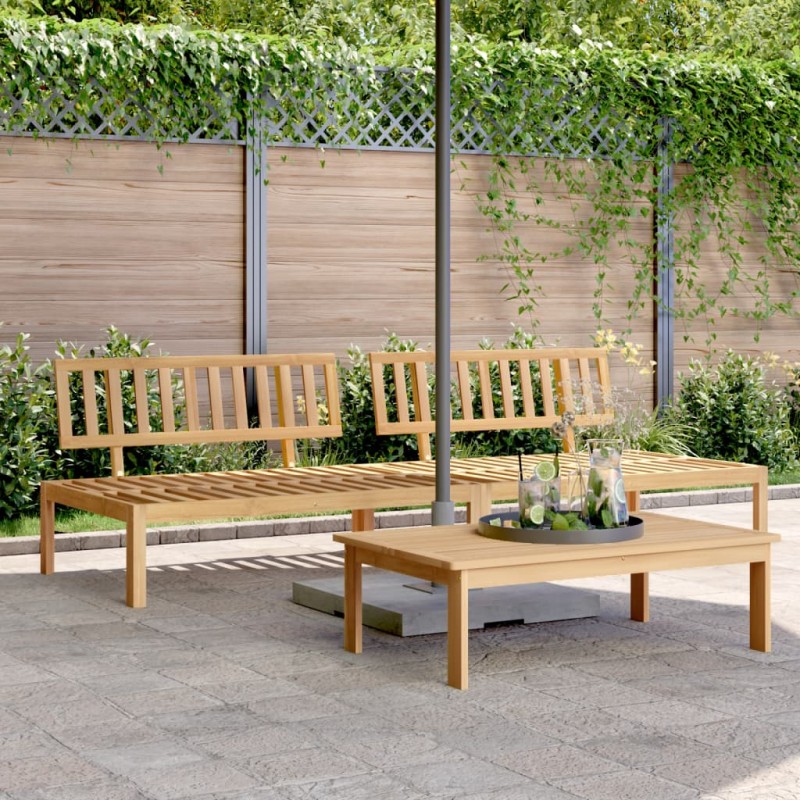 vidaXL Garten-Mittelsofas aus Paletten 2 Stk. Massivholz Akazie vidaXL Garten-Mittelsofas aus Paletten 2 Stk. Massivholz Akazie