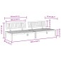 vidaXL Garten-Mittelsofas aus Paletten 2 Stk. Massivholz Akazie vidaXL Garten-Mittelsofas aus Paletten 2 Stk. Massivholz Akazie