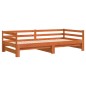 vidaXL Tagesbett Ausziehbar ohne Matratzen 90x190 cm Massivholz vidaXL Tagesbett Ausziehbar ohne Matratzen 90x190 cm Massivholz
