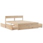 vidaXL Massivholzbett ohne Matratze 150x200 cm Kiefernholz vidaXL Massivholzbett ohne Matratze 150x200 cm Kiefernholz