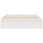 vidaXL Massivholzbett ohne Matratze Weiß 160x200 Kiefernholz vidaXL Massivholzbett ohne Matratze Weiß 160x200 Kiefernholz