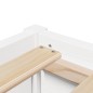 vidaXL Massivholzbett ohne Matratze Weiß 160x200 Kiefernholz vidaXL Massivholzbett ohne Matratze Weiß 160x200 Kiefernholz