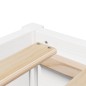 vidaXL Massivholzbett ohne Matratze Weiß 135x190 cm Kiefernholz vidaXL Massivholzbett ohne Matratze Weiß 135x190 cm Kiefernholz