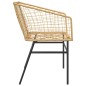 vidaXL Gartenstühle 2 Stk. Braun Poly Rattan vidaXL Gartenstühle 2 Stk. Braun Poly Rattan