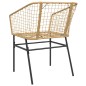 vidaXL Gartenstühle 2 Stk. Braun Poly Rattan vidaXL Gartenstühle 2 Stk. Braun Poly Rattan