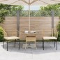 vidaXL Gartenstühle 2 Stk. mit Kissen Braun Poly Rattan vidaXL Gartenstühle 2 Stk. mit Kissen Braun Poly Rattan