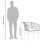 vidaXL Gartenstühle 2 Stk. mit Kissen Braun Poly Rattan vidaXL Gartenstühle 2 Stk. mit Kissen Braun Poly Rattan
