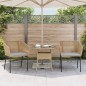 vidaXL Gartenstühle 2 Stk. mit Kissen Braun Poly Rattan vidaXL Gartenstühle 2 Stk. mit Kissen Braun Poly Rattan