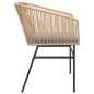vidaXL Gartenstühle 2 Stk. mit Kissen Braun Poly Rattan vidaXL Gartenstühle 2 Stk. mit Kissen Braun Poly Rattan