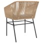 vidaXL Gartenstühle 2 Stk. mit Kissen Braun Poly Rattan vidaXL Gartenstühle 2 Stk. mit Kissen Braun Poly Rattan