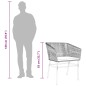 vidaXL Gartenstühle 2 Stk. mit Kissen Braun Poly Rattan vidaXL Gartenstühle 2 Stk. mit Kissen Braun Poly Rattan