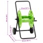 vidaXL Schlauchwagen für 60 m 1/2" Schlauch Stahl Grün vidaXL Schlauchwagen für 60 m 1/2" Schlauch Stahl Grün