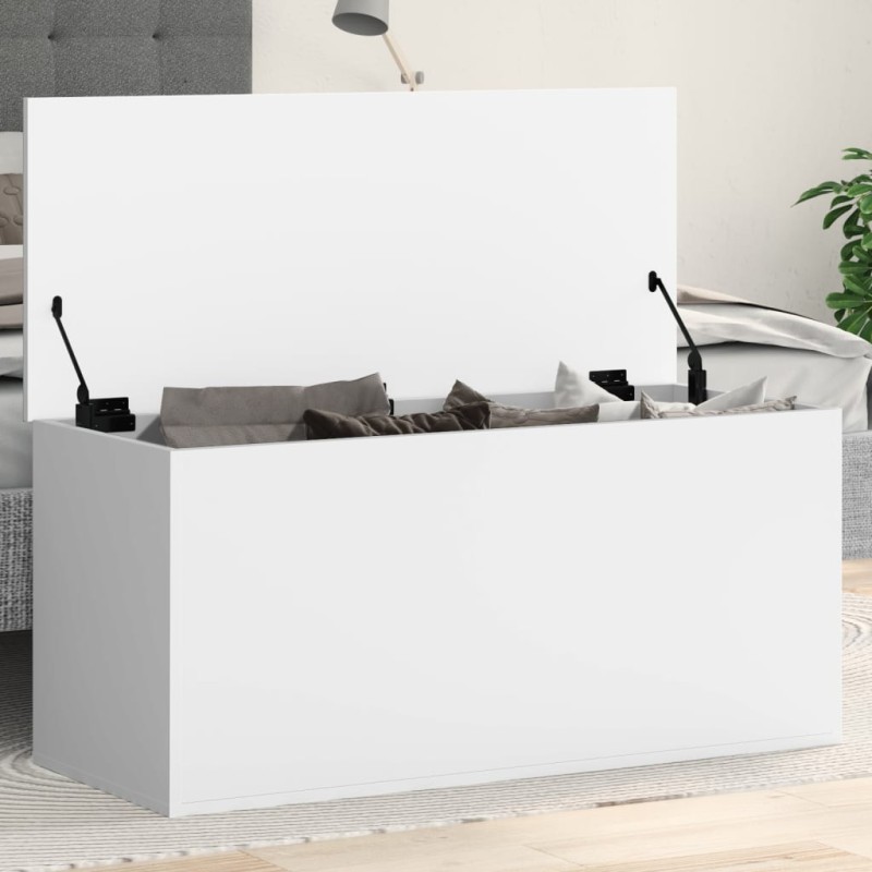 vidaXL Truhe Weiß 100x42x46 cm Holzwerkstoff vidaXL Truhe Weiß 100x42x46 cm Holzwerkstoff
