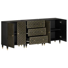 vidaXL Beistellschränke 3 Stk. 60x33x75 cm Massivholz Mango