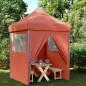vidaXL Partyzelt Faltbar Pop-Up mit 4 Seitenteilen Terrakottarot vidaXL Partyzelt Faltbar Pop-Up mit 4 Seitenteilen Terrakottarot