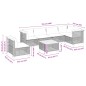 vidaXL 7-tlg. Garten-Sofagarnitur mit Kissen Schwarz Poly Rattan vidaXL 7-tlg. Garten-Sofagarnitur mit Kissen Schwarz Poly Rattan