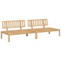 vidaXL Garten-Mittelsofas aus Paletten 2 Stk. Massivholz Akazie vidaXL Garten-Mittelsofas aus Paletten 2 Stk. Massivholz Akazie