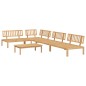 vidaXL 5-tlg. Garten-Sofagarnitur aus Paletten Massivholz Akazie vidaXL 5-tlg. Garten-Sofagarnitur aus Paletten Massivholz Akazie