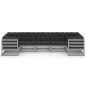 vidaXL 7-tlg. Garten-Lounge-Set mit Kissen Grau Massivholz Kiefer vidaXL 7-tlg. Garten-Lounge-Set mit Kissen Grau Massivholz Kiefer