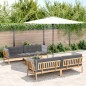 vidaXL 5-tlg. Garten-Sofagarnitur aus Paletten mit Kissen Akazienholz vidaXL 5-tlg. Garten-Sofagarnitur aus Paletten mit Kissen Akazienholz