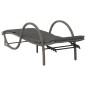 vidaXL Sonnenliegen 2 Stk. mit Auflagen Grau Poly Rattan vidaXL Sonnenliegen 2 Stk. mit Auflagen Grau Poly Rattan