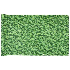 vidaXL Balkon-Sichtschutz Pflanzen-Optik Grün 800x120 cm PVC
