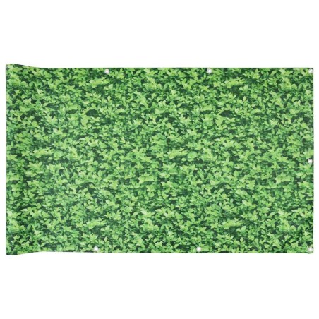 vidaXL Balkon-Sichtschutz Pflanzen-Optik Grün 800x120 cm PVC