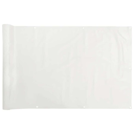 vidaXL Balkon-Sichtschutz Weiß 1000x120 cm PVC