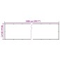 vidaXL Balkon-Sichtschutz Weiß 1000x90 cm PVC vidaXL Balkon-Sichtschutz Weiß 1000x90 cm PVC